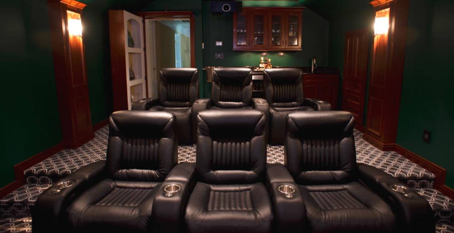 home theatre remodel in Charlotte, NC