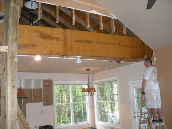 Uncovering a large beam