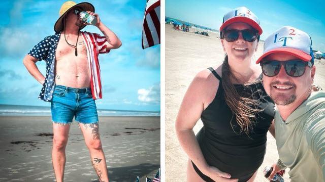 Chris and Michael each took separate Carolina beach trips